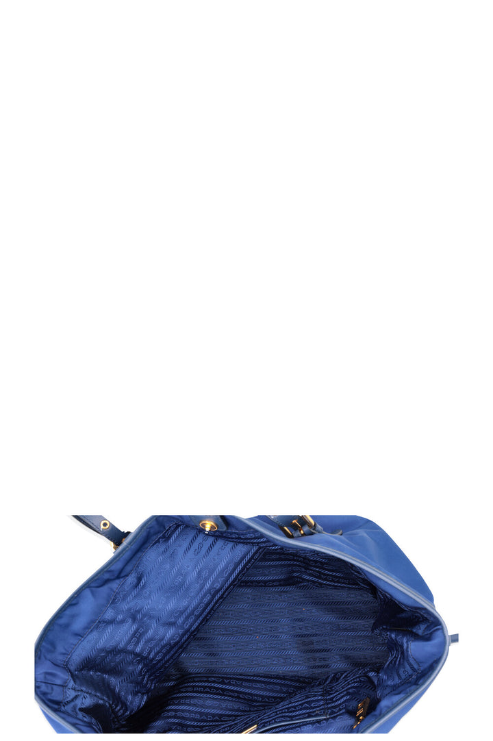 PRADA Nylon Tote Bag Blue