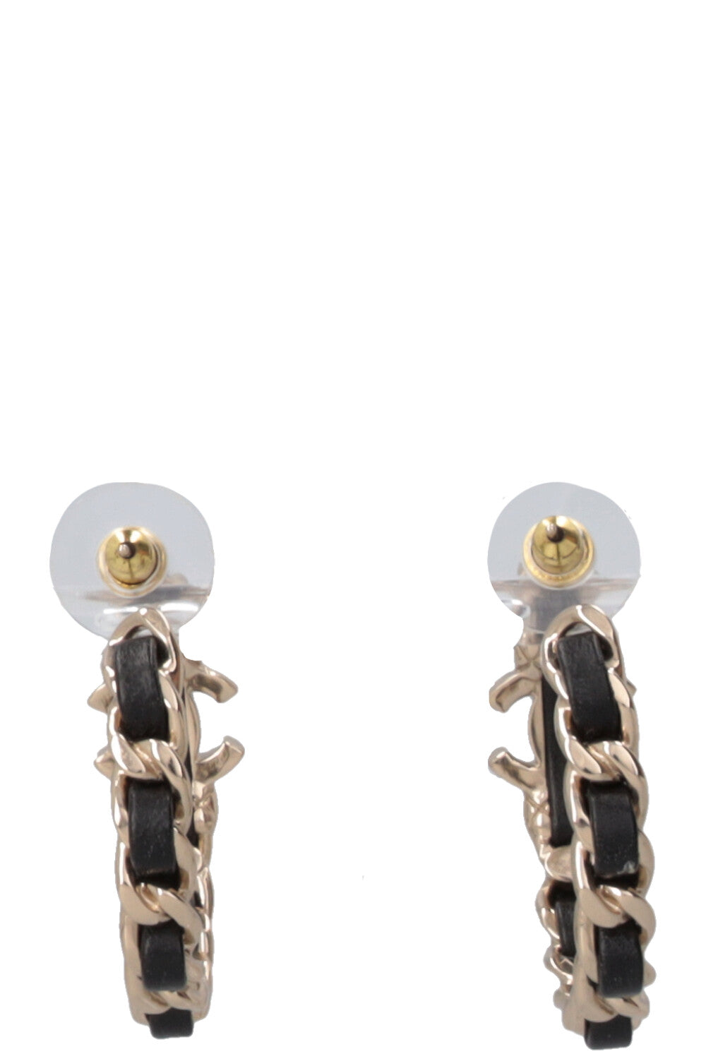 CHANEL 2021 Turnlock Earrings Black