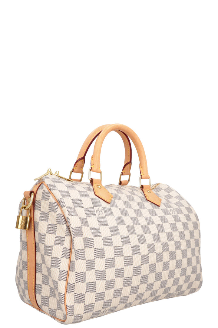 LOUIS VUITTON Speedy 30 Bandoulière Damier Azur