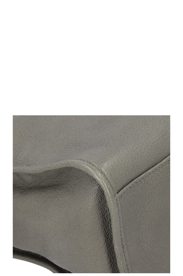 BALENCIAGA City Bag Leather Green Gold