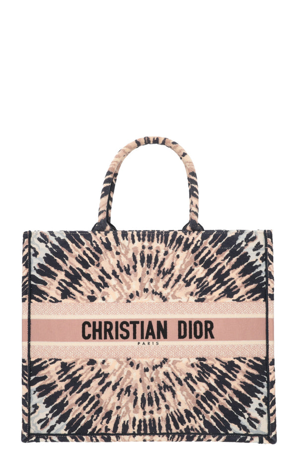 CHRISTIAN DIOR Large Book Tote Brown Black