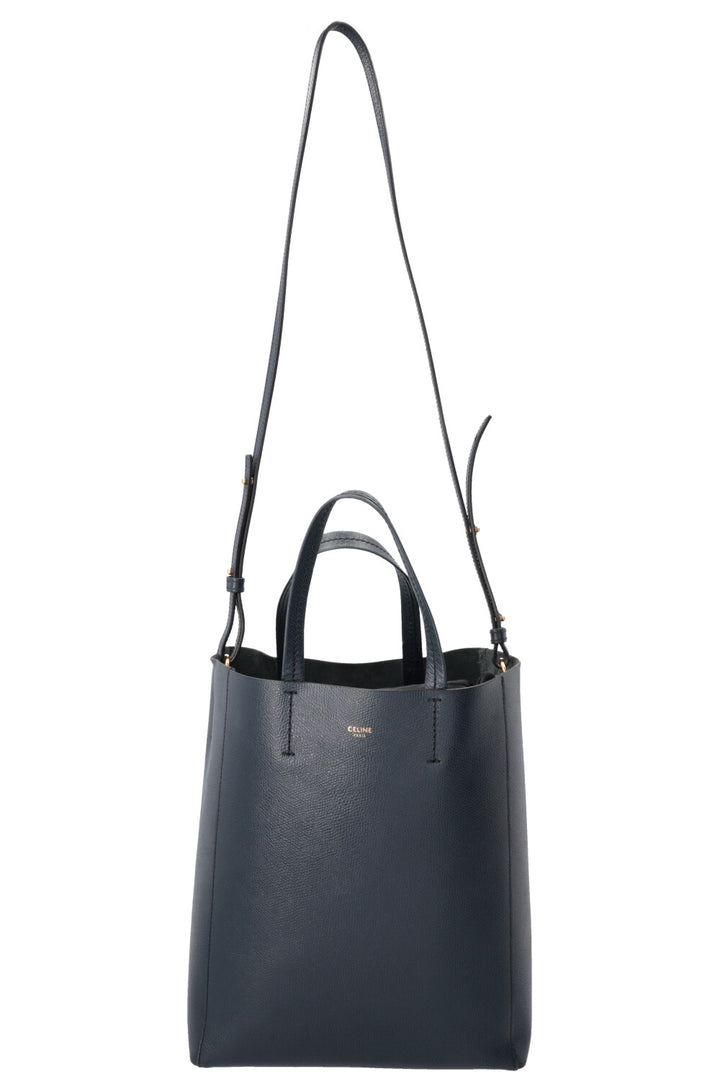 CELINE Small Vertical Cabas Tote Bag Petrol