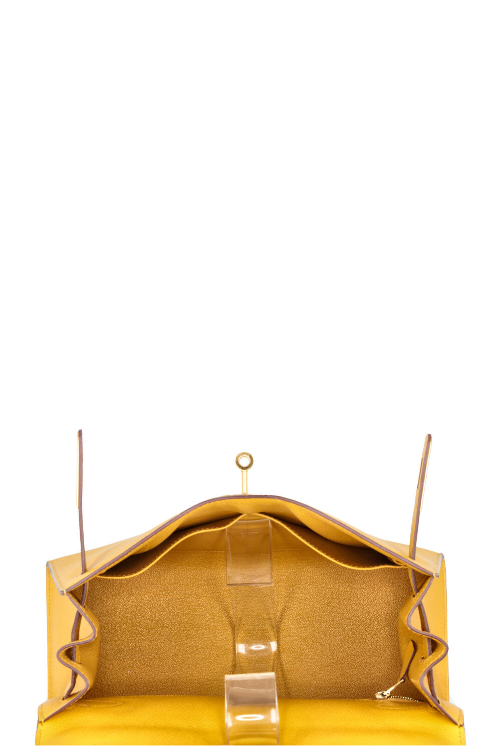 HERMÈS Kelly 28 Sellier Epsom Jaune Ambre