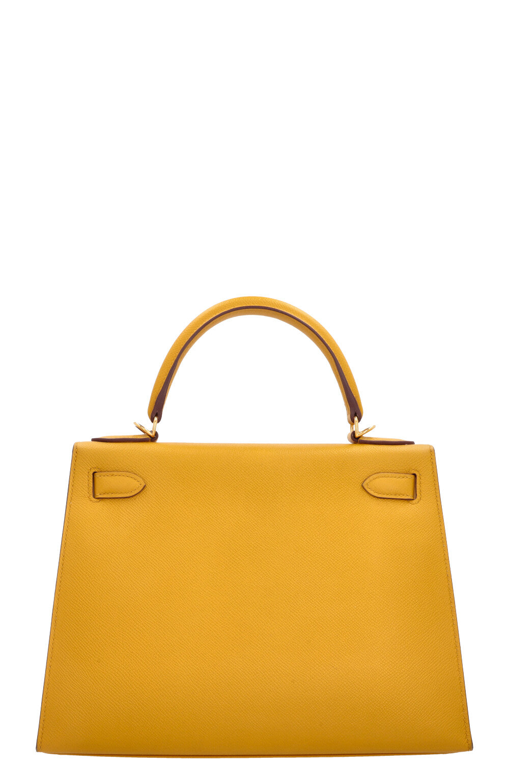 HERMÈS Kelly 28 Sellier Epsom Jaune Ambre