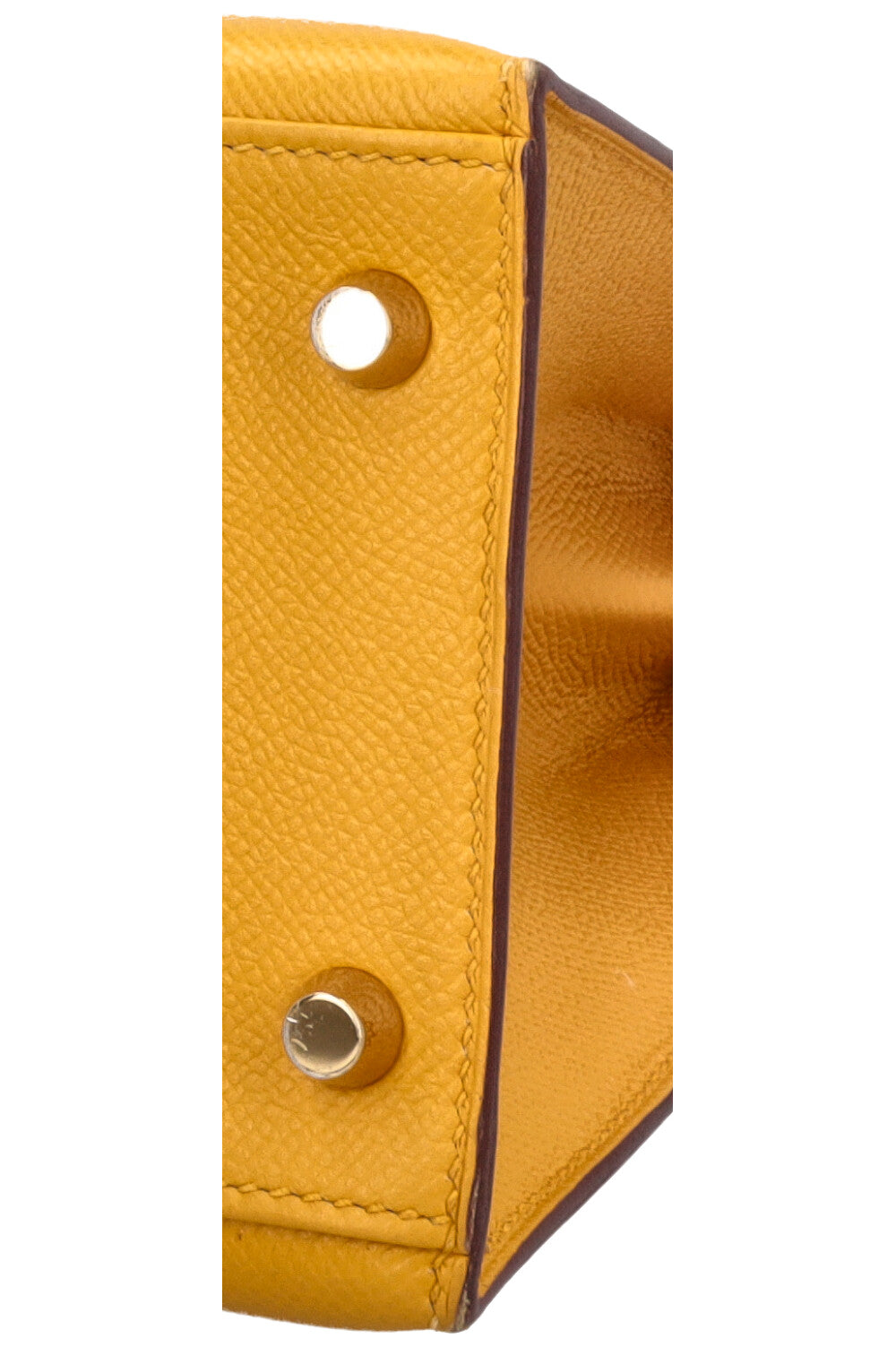HERMÈS Kelly 28 Sellier Epsom Jaune Ambre