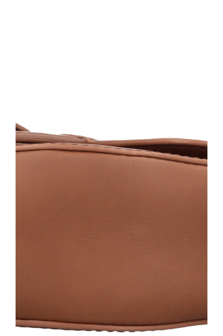 CHRISTIAN DIOR Medium Soft Saddle Bag Camel