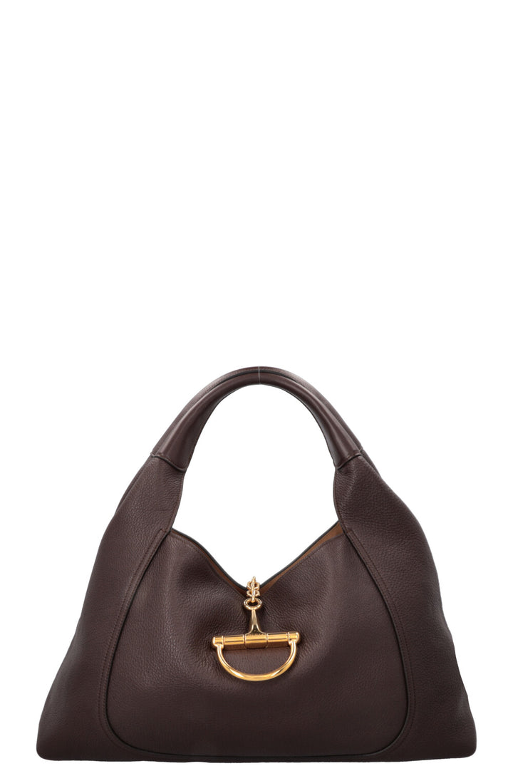 GUCCI Softbit Maxi Shoulder Bag Brown