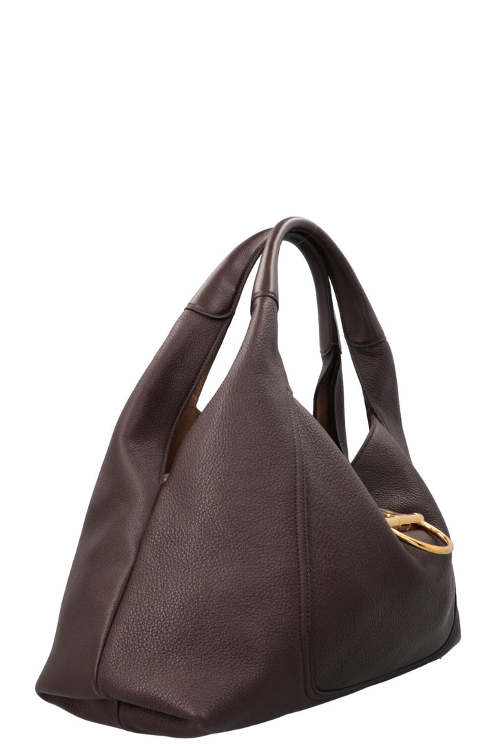 GUCCI Softbit Maxi Shoulder Bag Brown