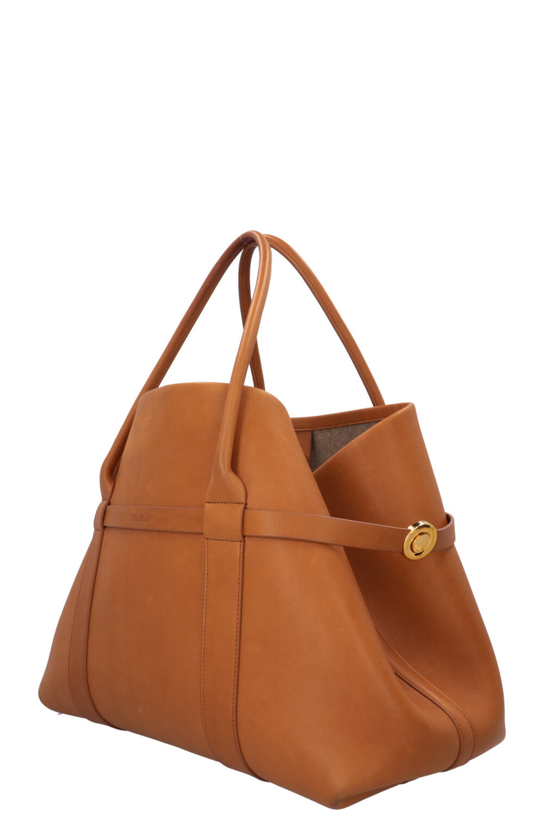 LORO PIANA Large Ghiera Tote Bag Cognac