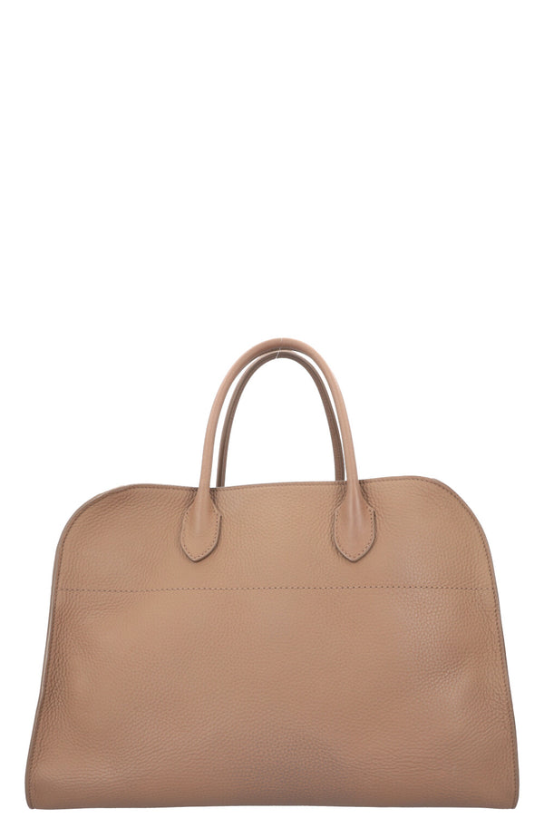THE ROW Soft Margaux 15 Bag Dark Taupe