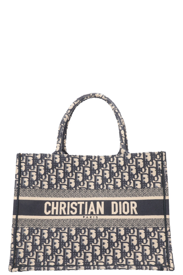 CHRISTIAN DIOR Book Tote Medium Oblique Blue