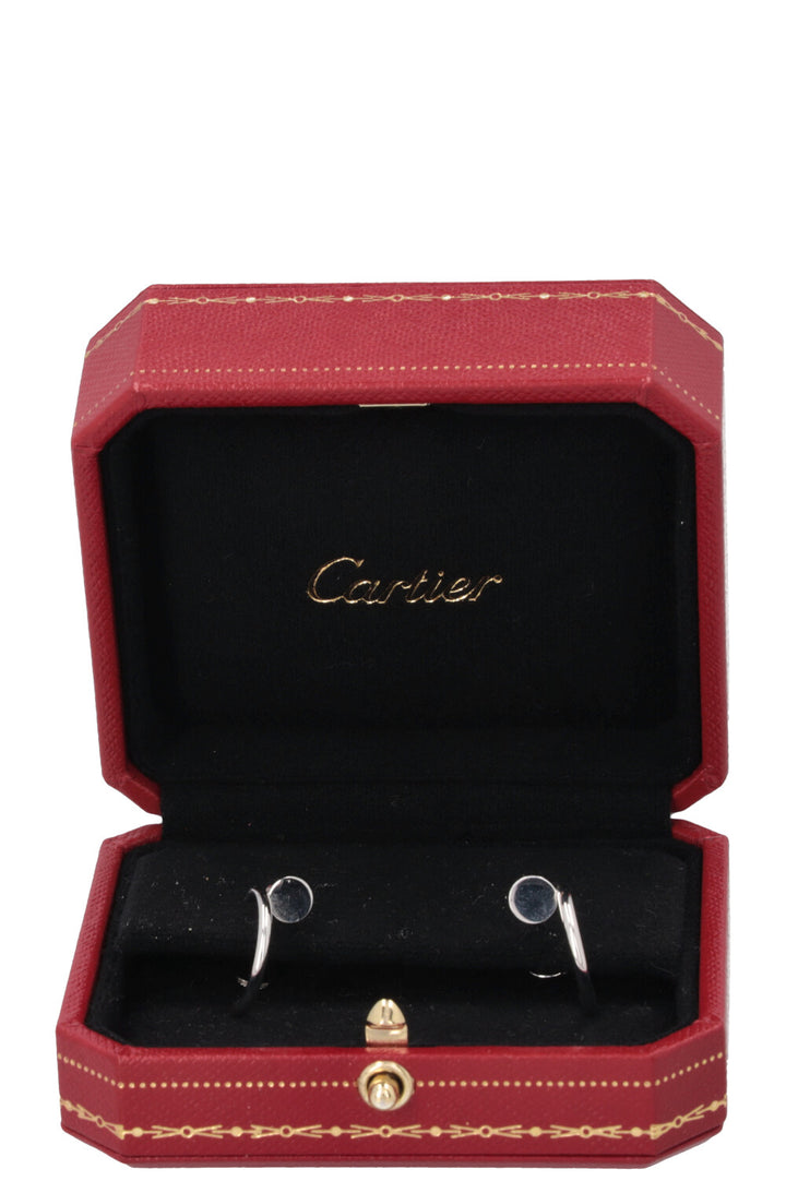 Boucles d'oreilles CARTIER Juste un Clou petites, en or blanc 18 carats