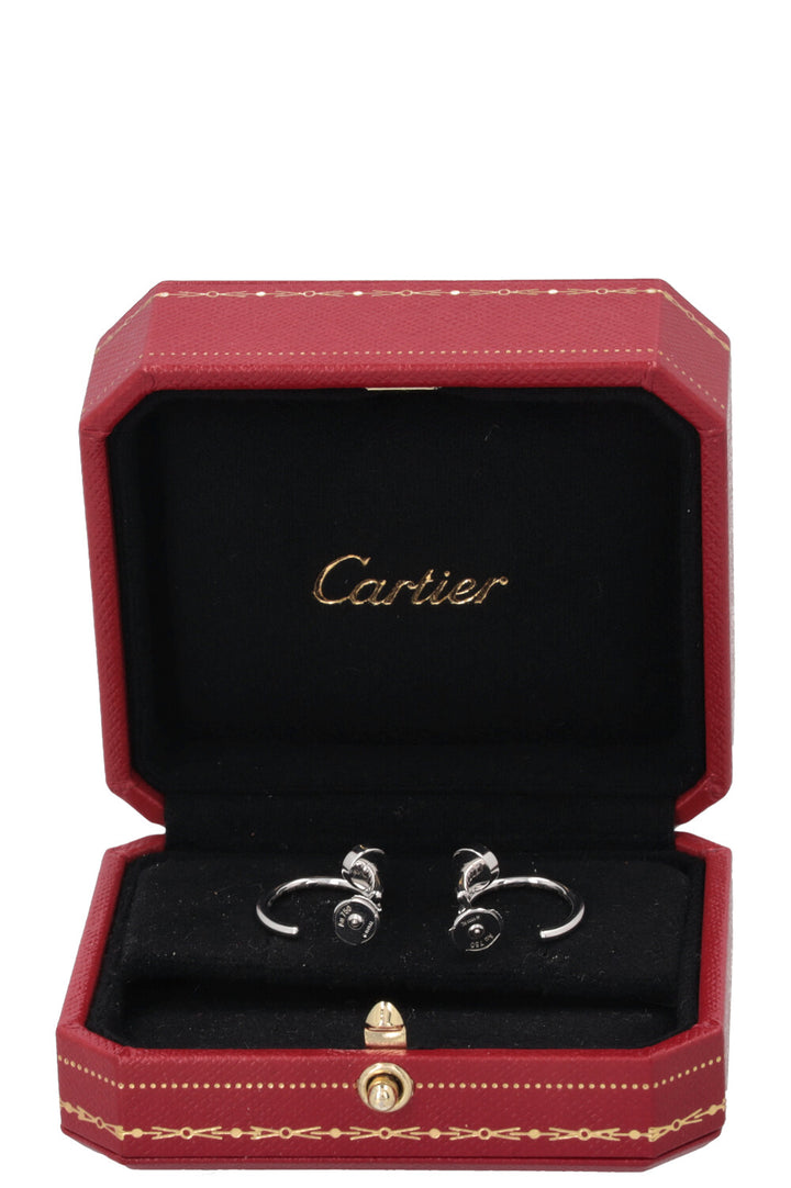 Boucles d'oreilles CARTIER Juste un Clou petites, en or blanc 18 carats