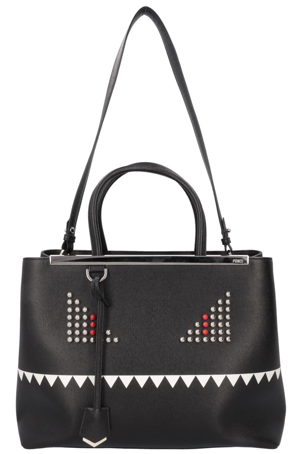 FENDI Medium Monster 2Jours Bag Black