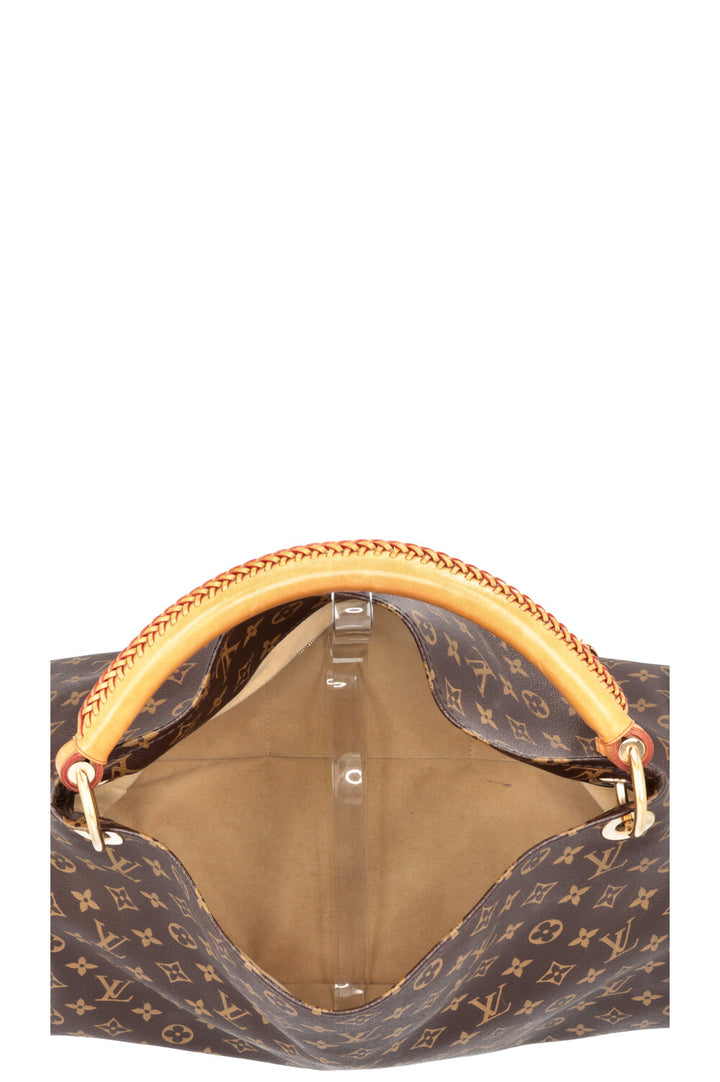 LOUIS VUITTON Artsy Hobo Bag MNG Canvas