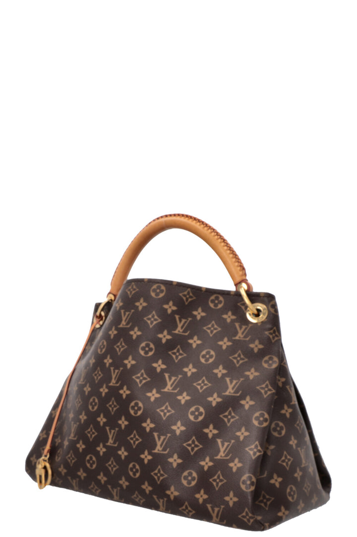 LOUIS VUITTON Artsy Hobo Bag MNG Canvas