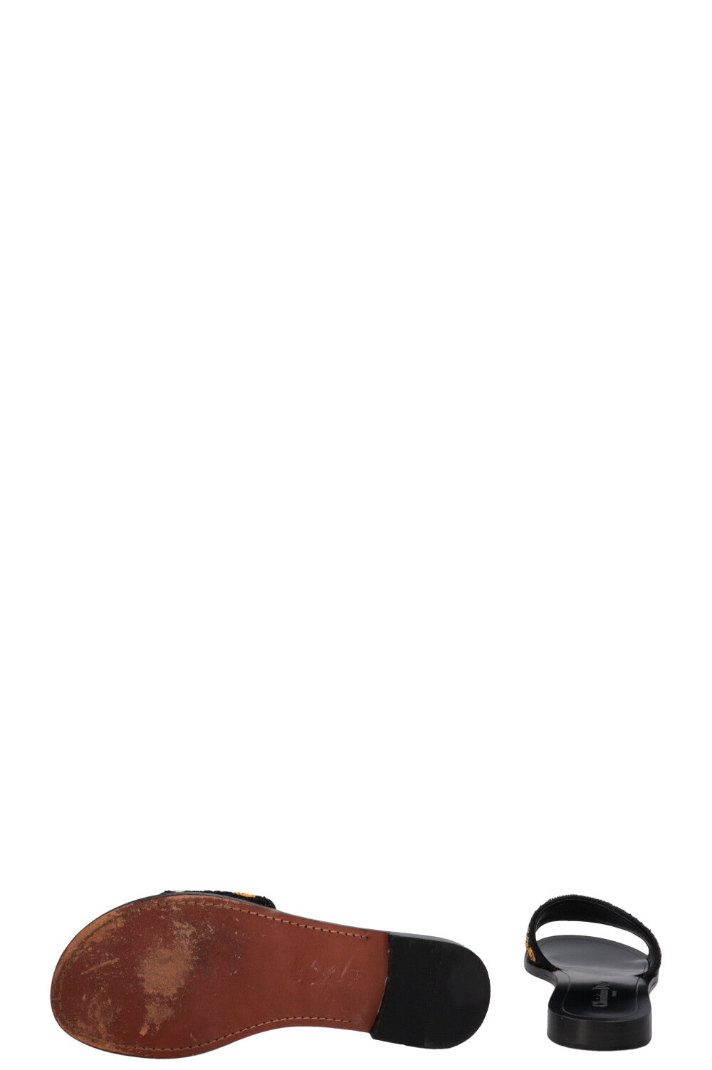 CHRISTIAN DIOR Tarot Beaded Slides Black