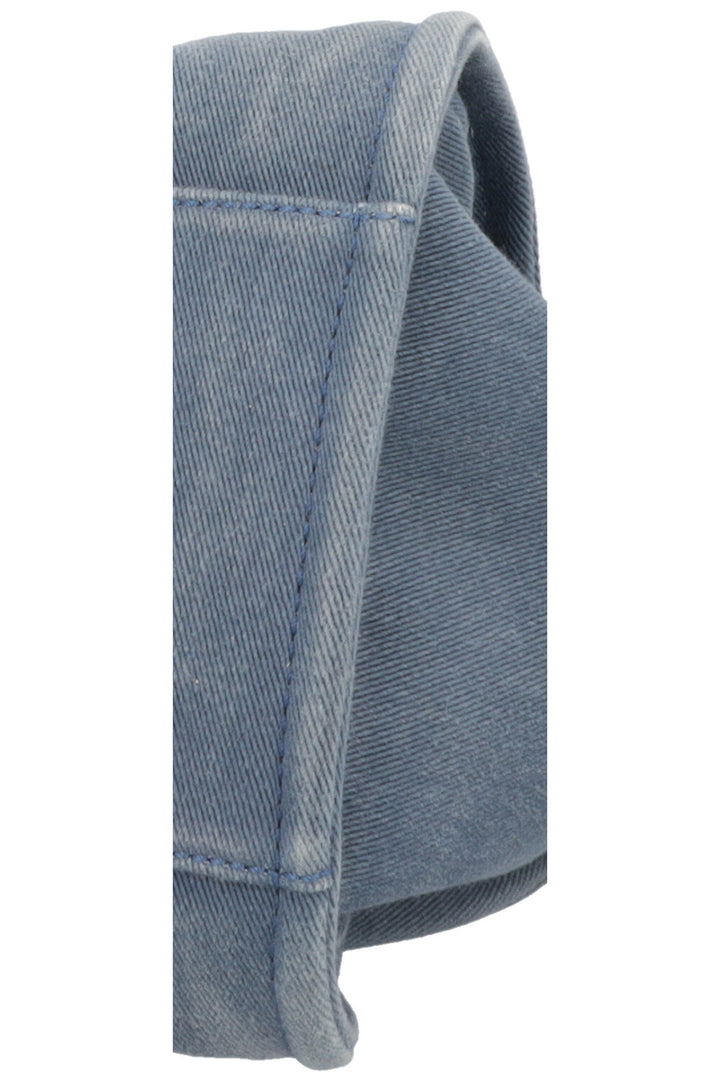 CHANEL Medium Deauville Tote Bag Denim Blue
