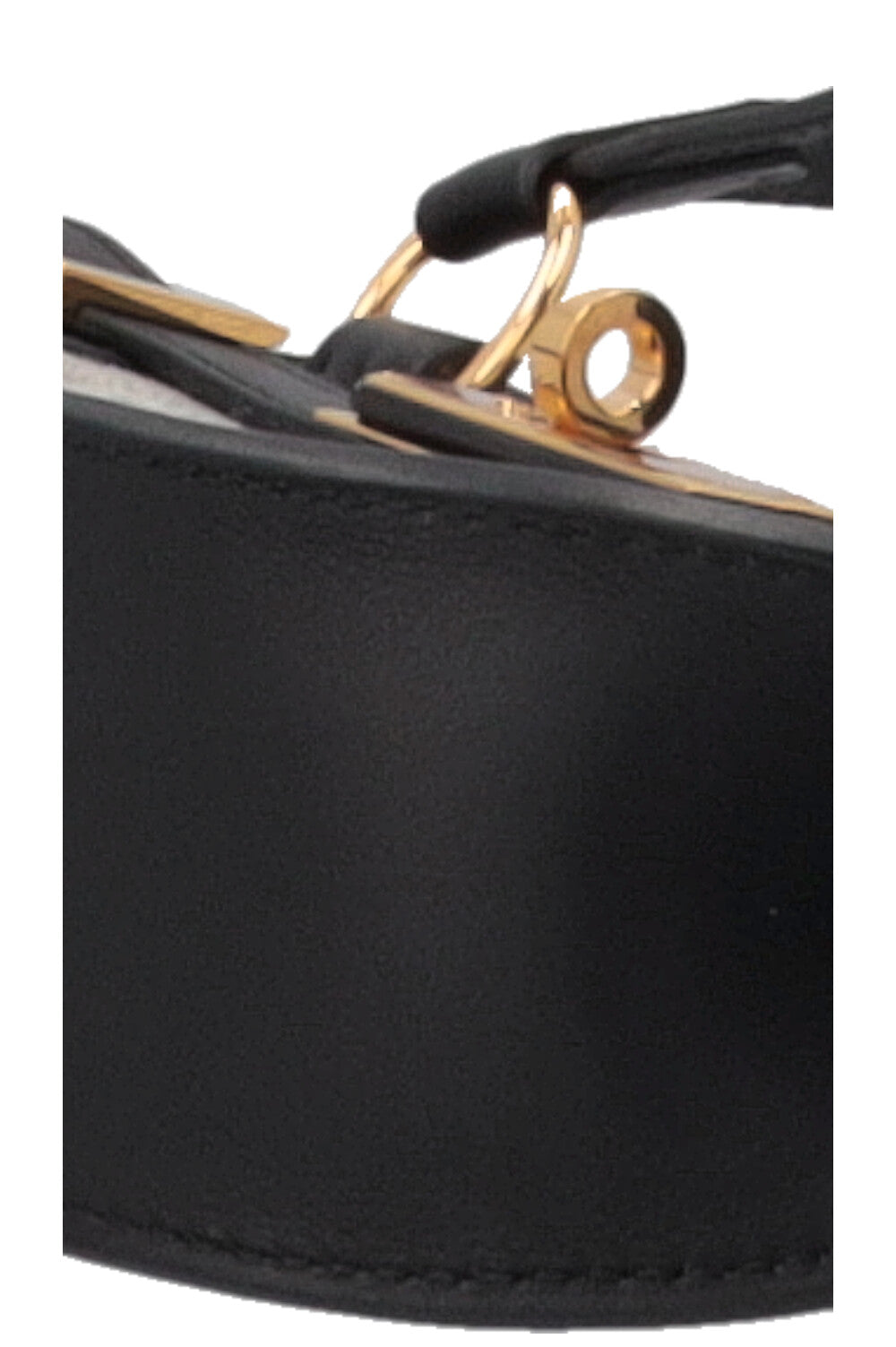 HERMÈS Jypsiere Petit Toile Cuir Écru Noir