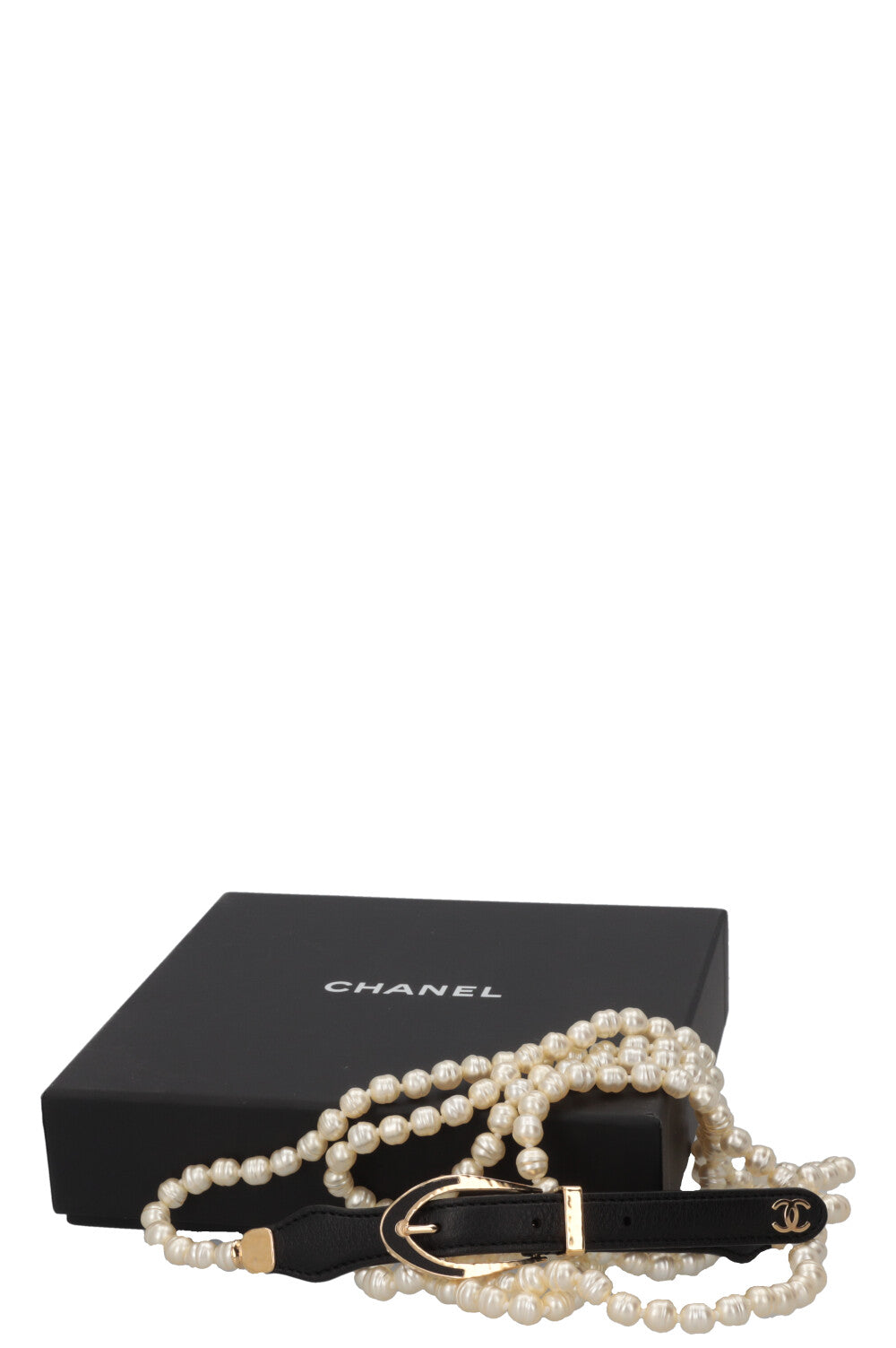 CHANEL Pearl Belt Black – REAWAKE display picture 1