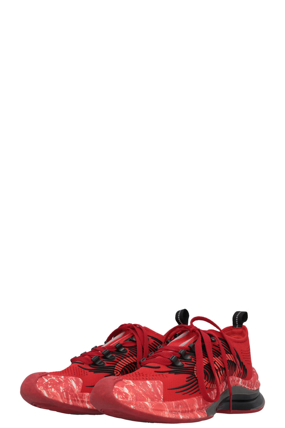 GUCCI Run Sneakers GG Interlocking Red