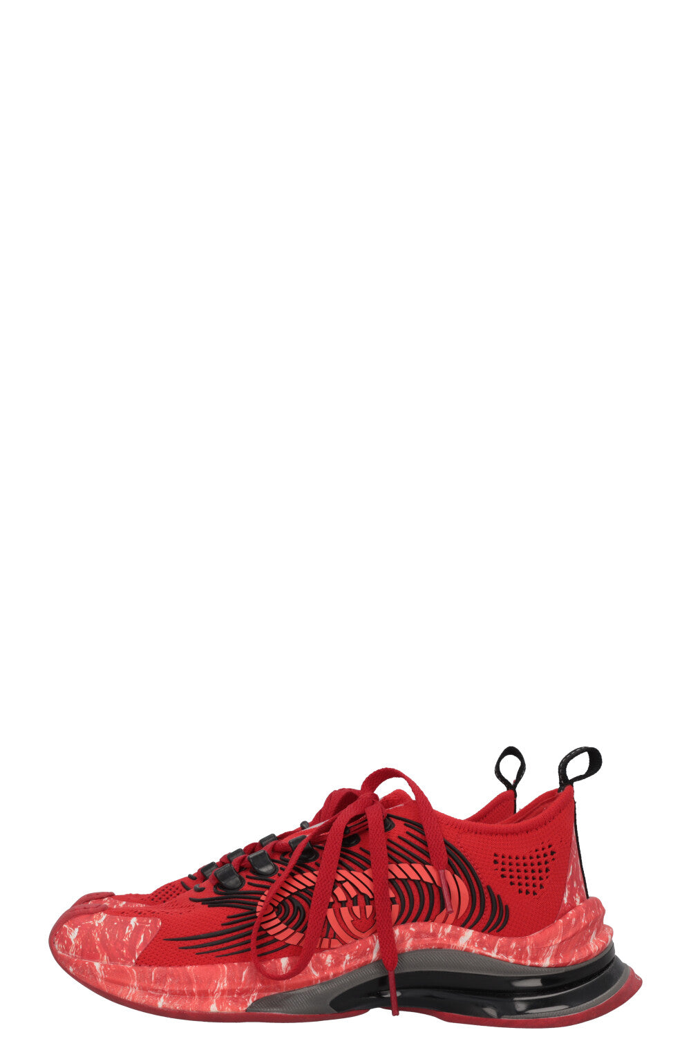 GUCCI Run Sneakers GG Interlocking Red