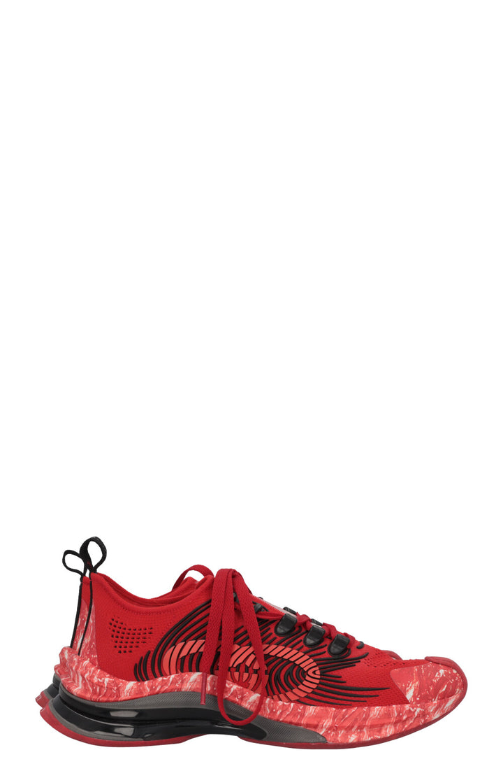 GUCCI Run Sneakers GG Interlocking Red