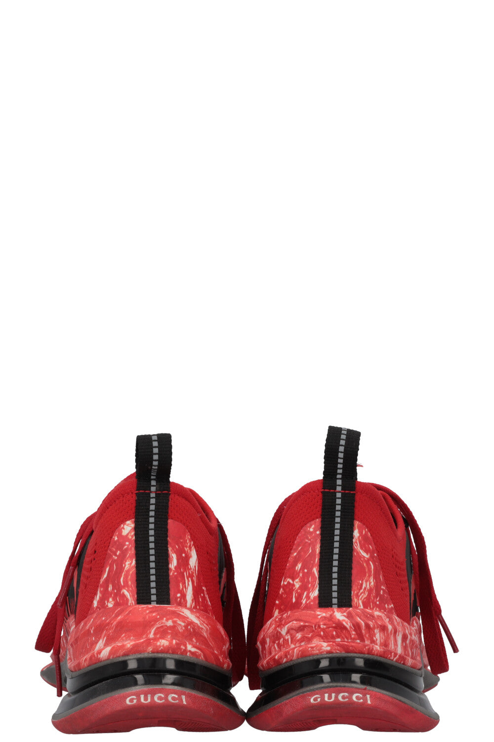 GUCCI Run Sneakers GG Interlocking Red