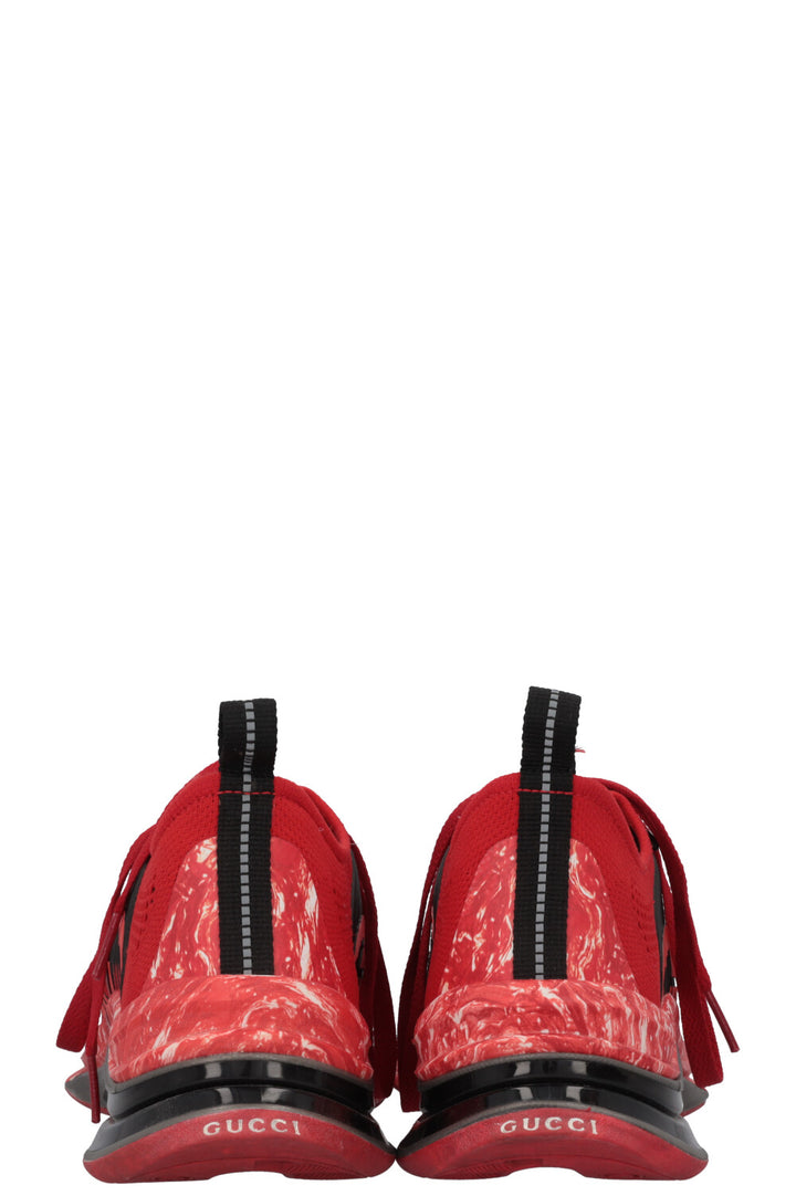 GUCCI Run Sneakers GG Interlocking Red