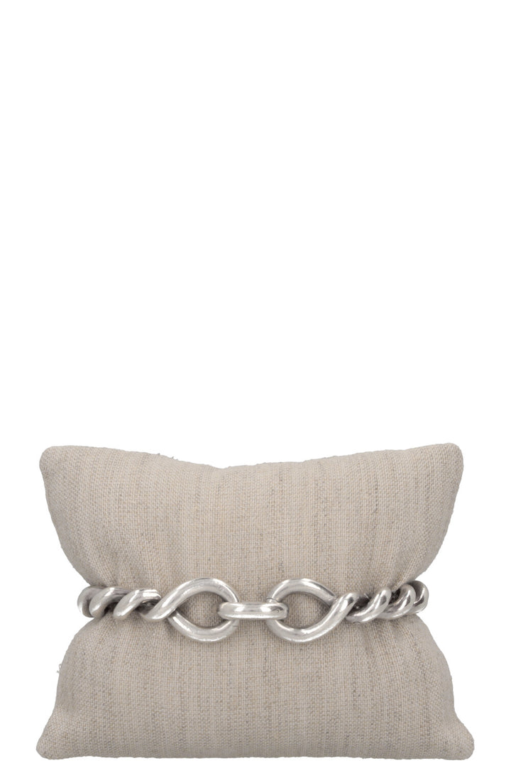 HERMÈS Torsade Bracelet PM Silver