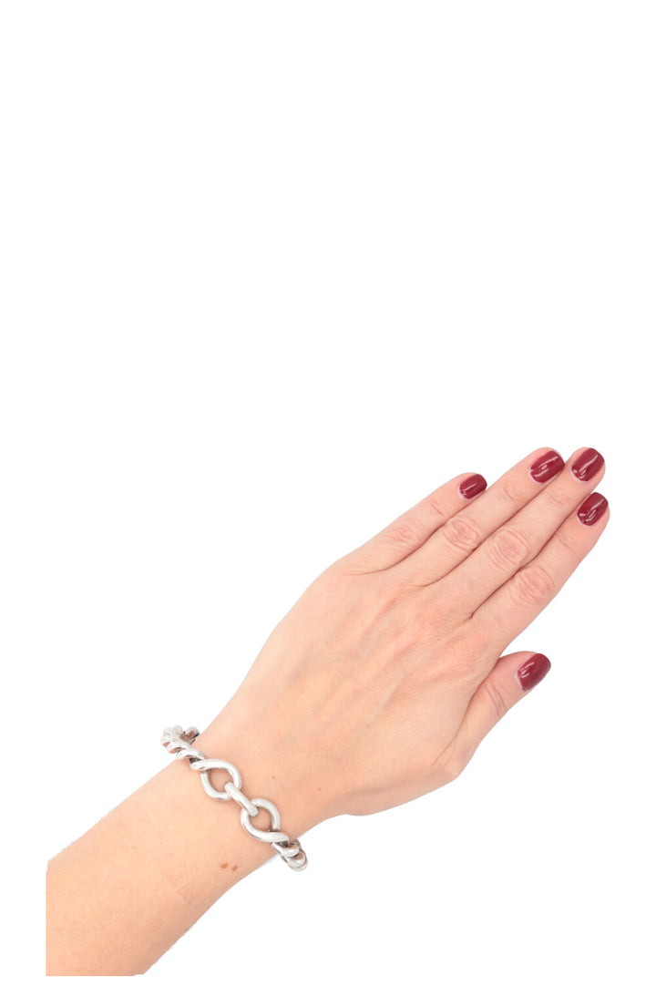 HERMÈS Torsade Bracelet PM Silver