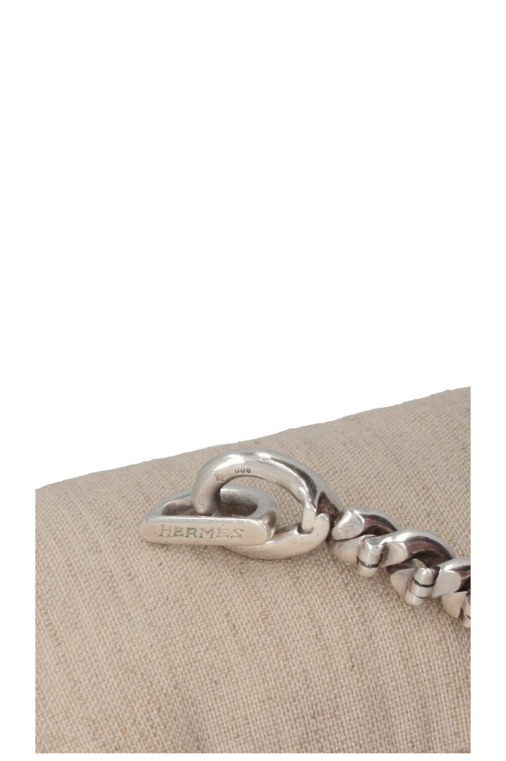 HERMÈS Torsade Bracelet PM Silver