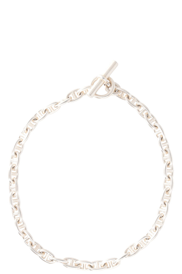 HERMÈS Chaine D'Ancre MM Necklace Silver