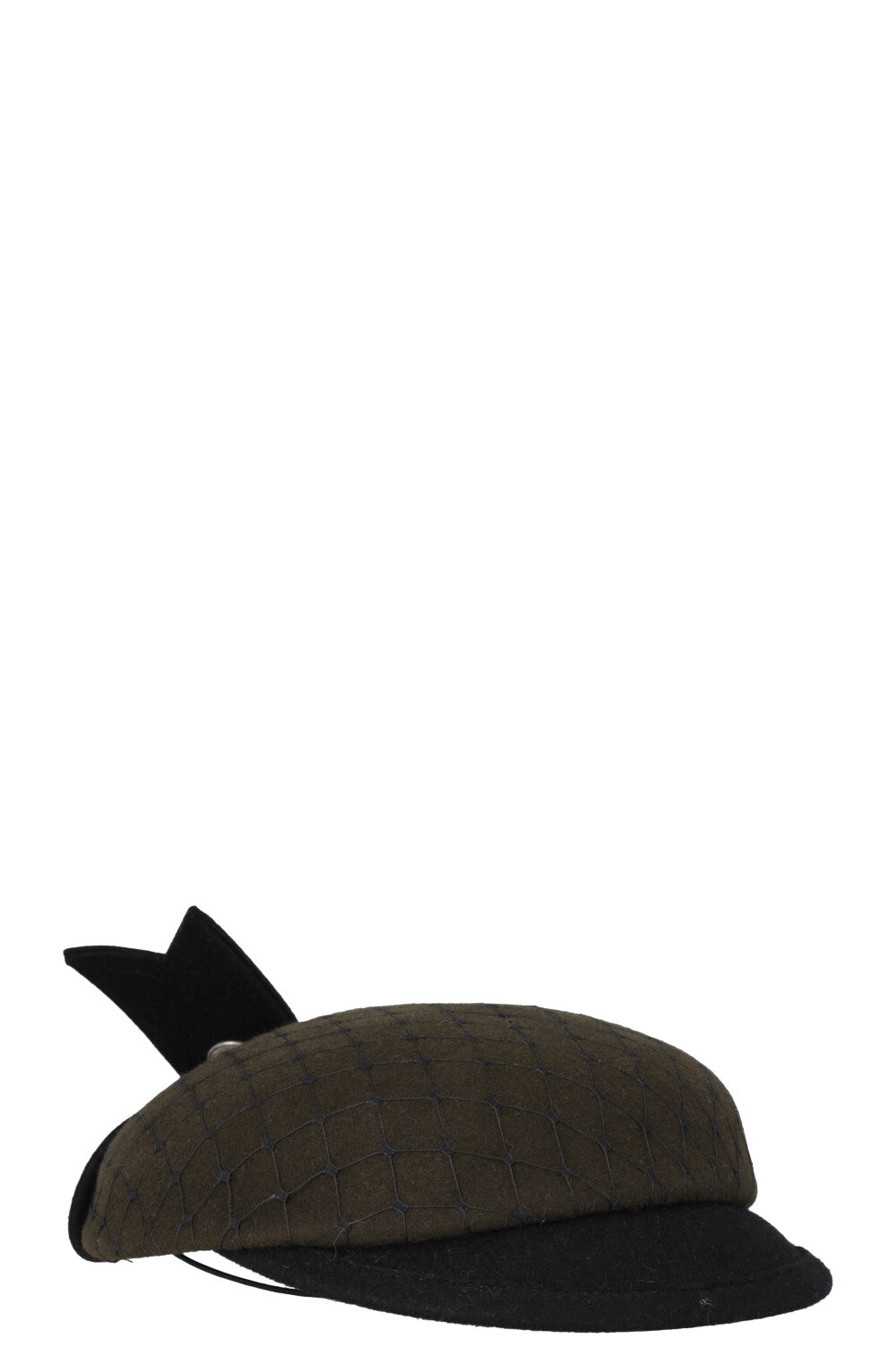 CHRISTIAN DIOR 1999 Communiste Micro Hat Wool Green
