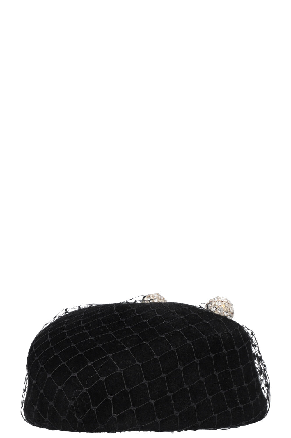 CHRISTIAN DIOR Net Crystal Micro Hat Rabbit Black