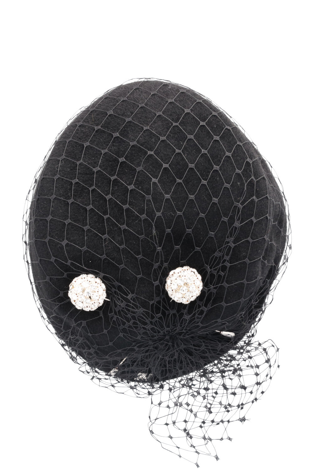 CHRISTIAN DIOR Net Crystal Micro Hat Rabbit Black
