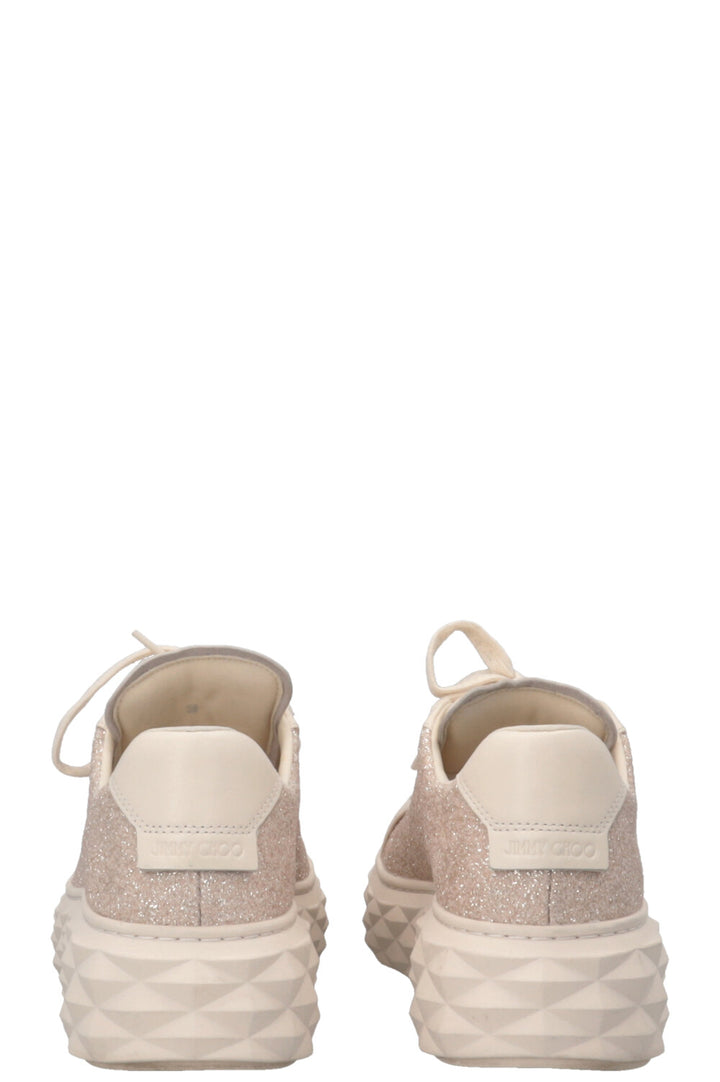 JIMMY CHOO Diamond Sneaker Or Clair