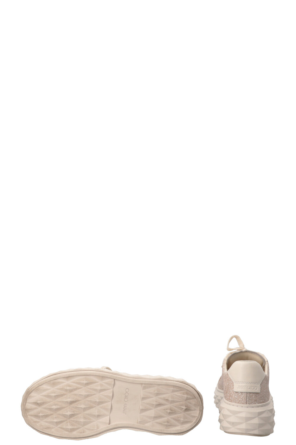 JIMMY CHOO Diamond Sneaker Or Clair