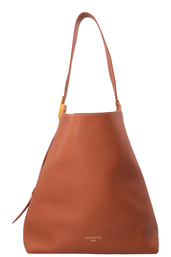 LOUIS VUITTON Low Key Hobo MM Cuir Cognac