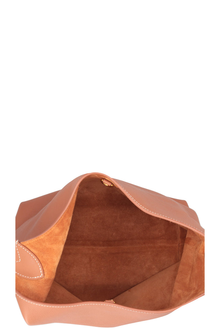 LOUIS VUITTON Low Key Hobo MM Cuir Cognac