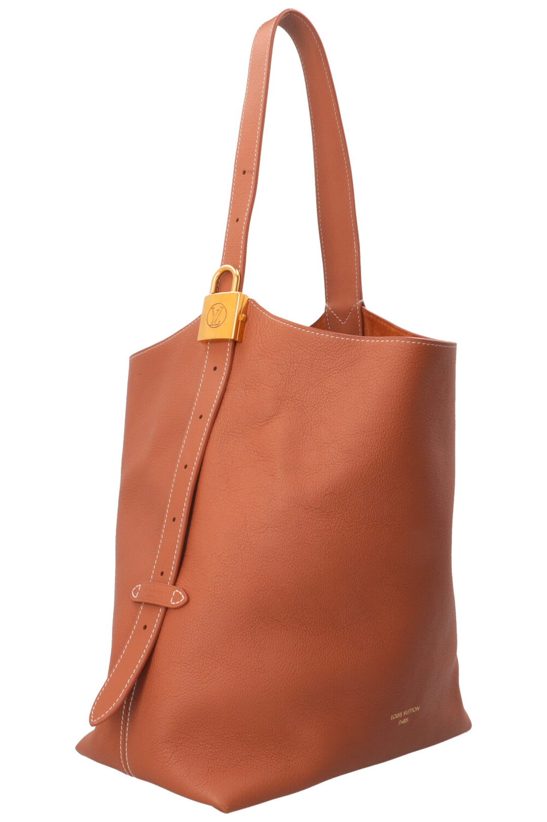 LOUIS VUITTON Low Key Hobo MM Cuir Cognac