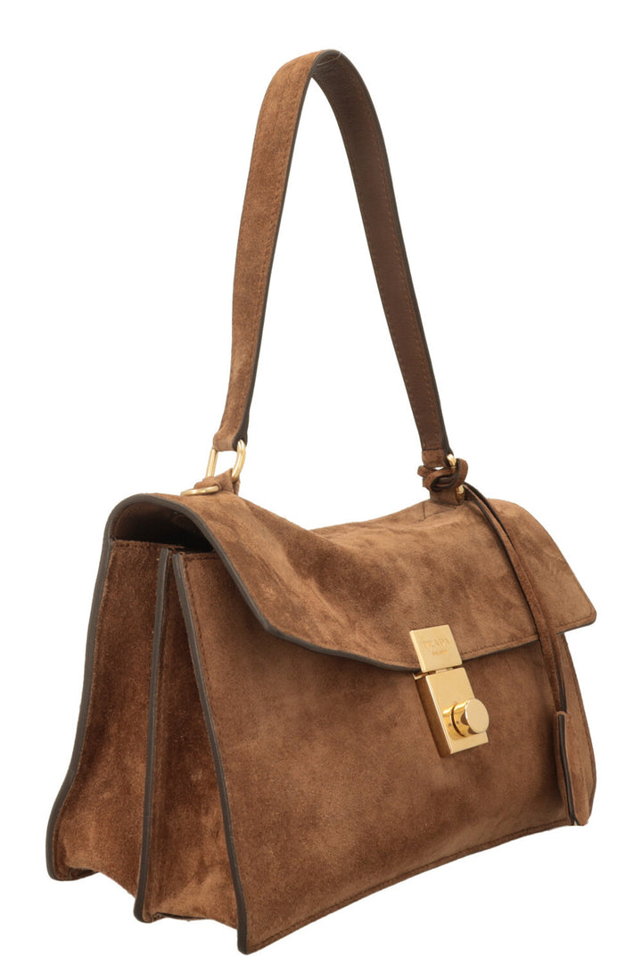 Sac bandoulière PRADA Soft Sound marron