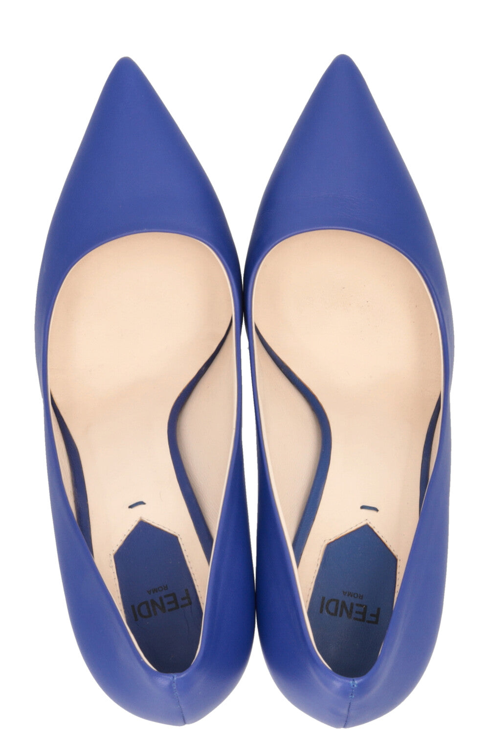 Escarpins FENDI en cuir bleu