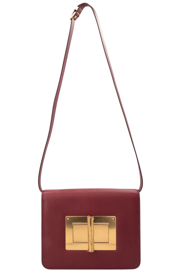 Sac bandoulière TOM FORD Natalia bordeaux