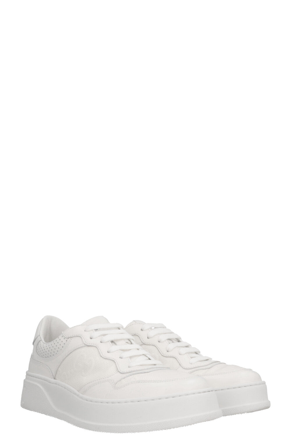 GUCCI GG Sneakers Leather White