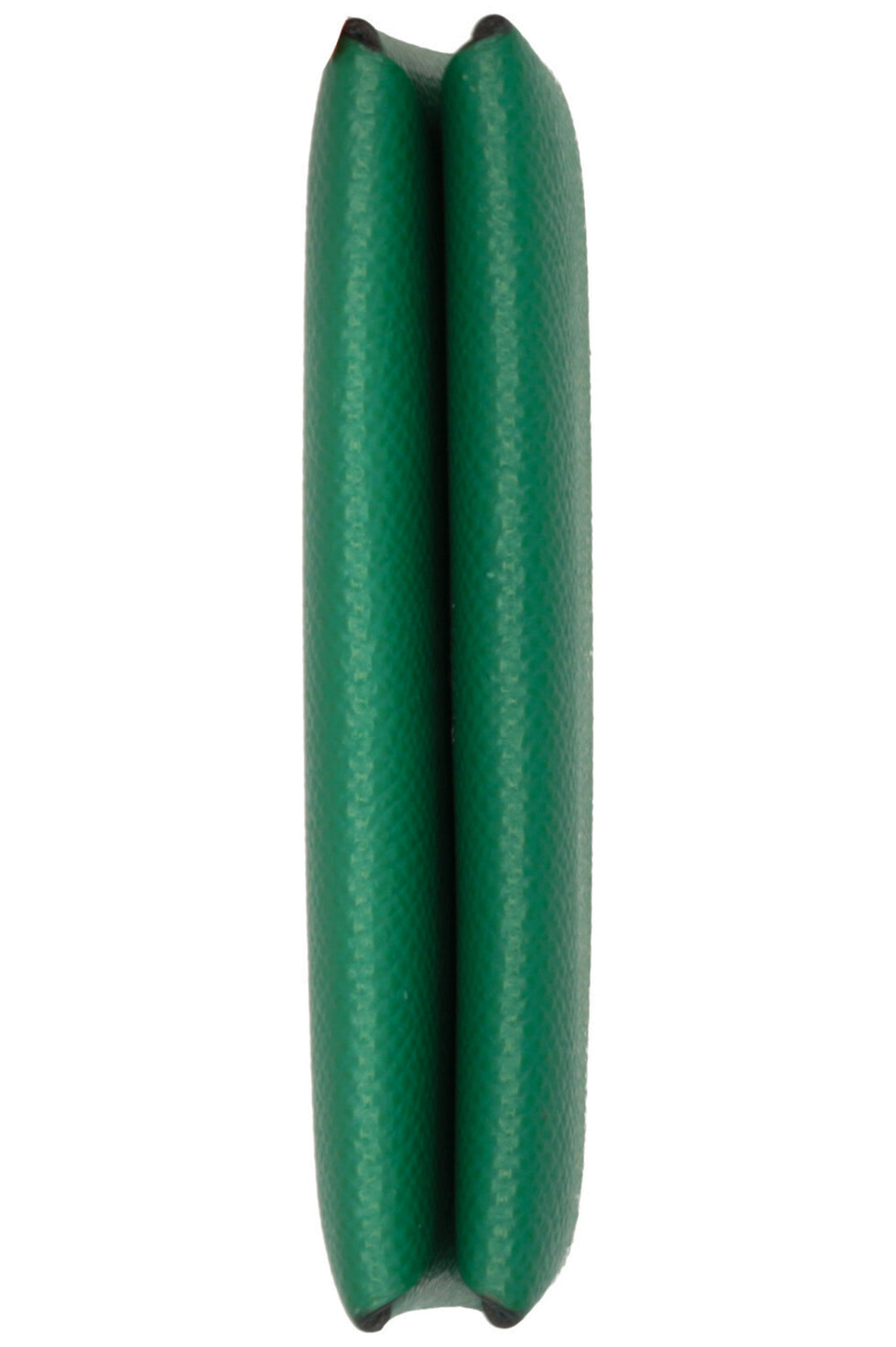 HERMÈS Porte-cartes Calvi Compact Epsom Vert Bleu