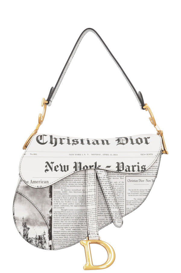 CHRISTIAN DIOR Saddle Bag Newspaper