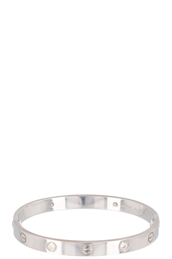 Bracelet CARTIER Classic Love en or blanc 18 carats et diamants