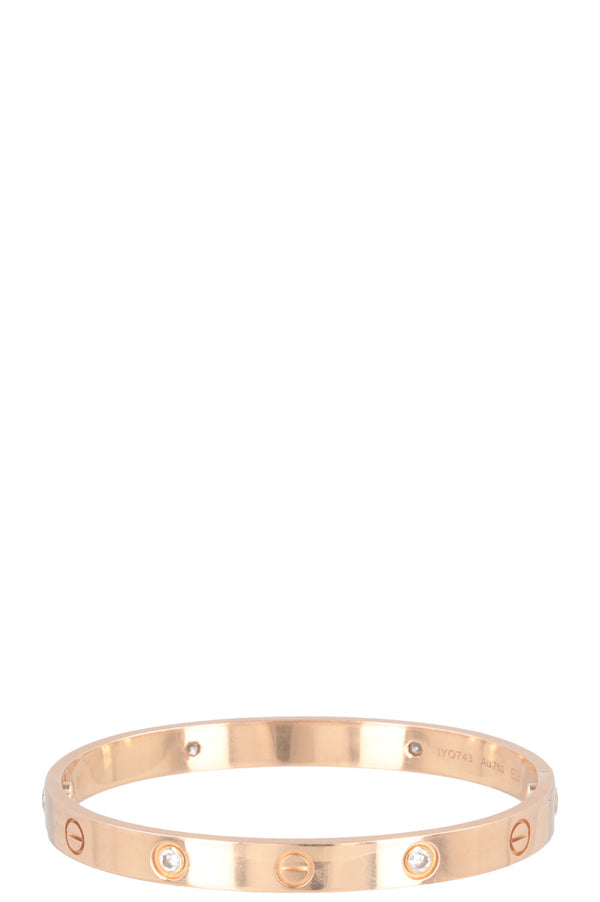 Bracelet Love CARTIER Diamants Or Rose