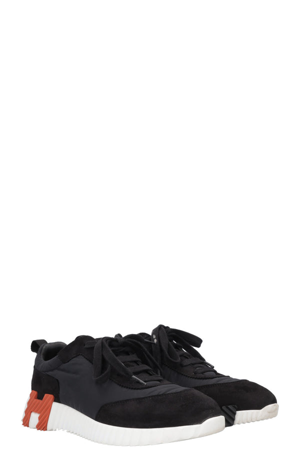 Baskets Bouncing HERMÈS en nylon noir